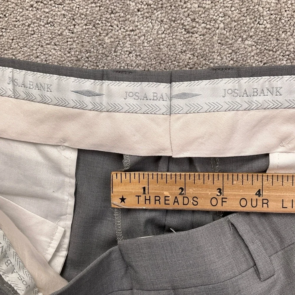 Joseph Jos A Bank Suit Mens 43L 34W 31L‎ Gray Slim Fit Neutral Classic Wool
